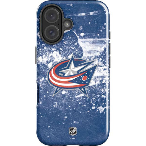 NHL Columbus Blue Jackets Frozen iPhone 16 Plus Impact Case