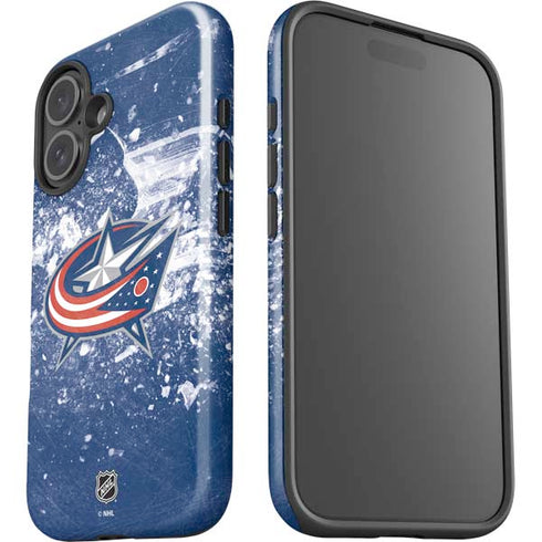 NHL Columbus Blue Jackets Frozen iPhone 16 Plus Impact Case