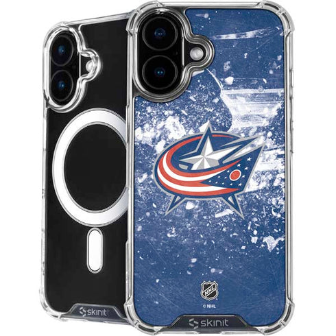 NHL Columbus Blue Jackets Frozen iPhone 16 Plus MagSafe Case