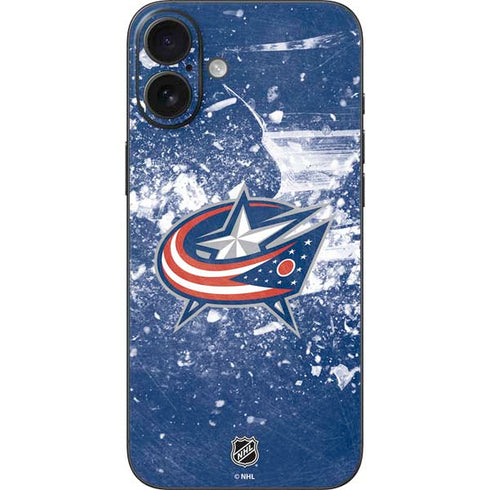 NHL Columbus Blue Jackets Frozen iPhone 16 Plus Skin