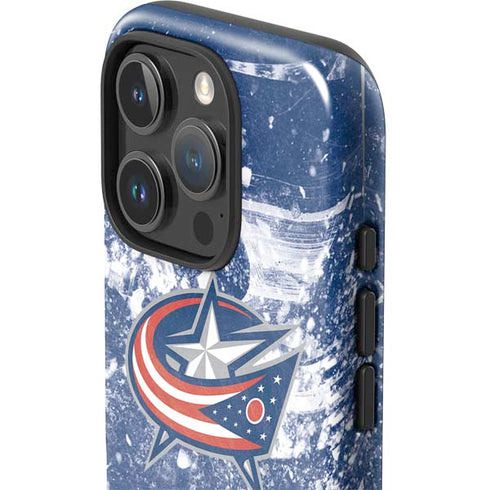 NHL Columbus Blue Jackets Frozen iPhone 16 Pro Impact Case