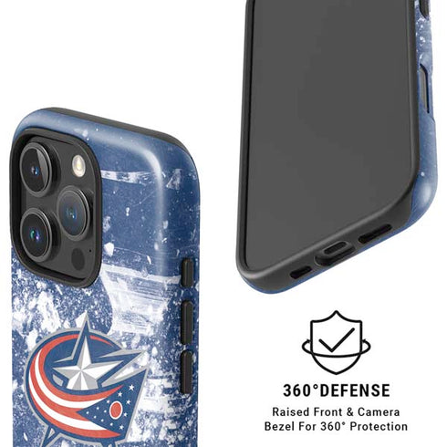 NHL Columbus Blue Jackets Frozen iPhone 16 Pro Magsafe Impact Case
