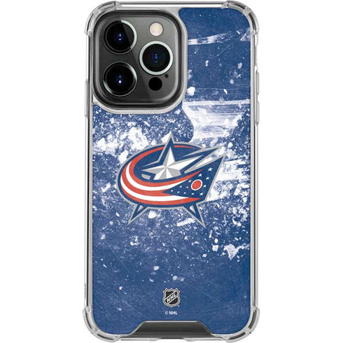 NHL Columbus Blue Jackets Frozen iPhone 16 Pro Max Clear Case