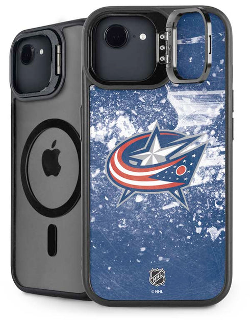 NHL Columbus Blue Jackets Frozen iPhone 16e Kickstand Case