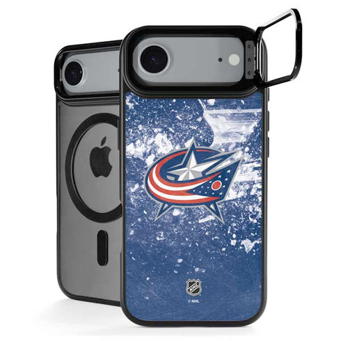 NHL Columbus Blue Jackets Frozen iPhone 17 Air Kickstand Case