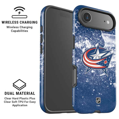 NHL Columbus Blue Jackets Frozen iPhone 17 Air Magsafe Impact Case