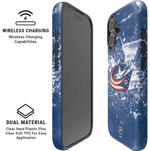 NHL Columbus Blue Jackets Frozen iPhone 17 Magsafe Impact Case