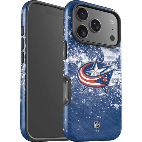 NHL Columbus Blue Jackets Frozen iPhone 17 Pro Impact Case