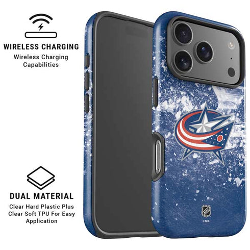 NHL Columbus Blue Jackets Frozen iPhone 17 Pro Magsafe Impact Case