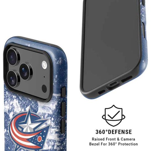 NHL Columbus Blue Jackets Frozen iPhone 17 Pro Max Magsafe Impact Case