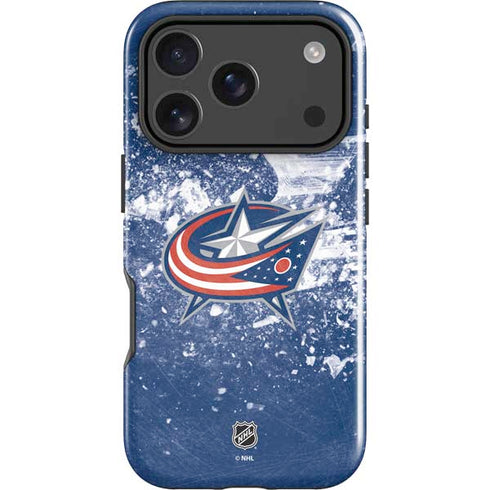 NHL Columbus Blue Jackets Frozen iPhone 18 Pro Impact Case