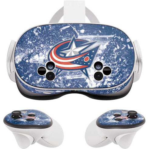 NHL Columbus Blue Jackets Frozen Meta Quest 3S Skin