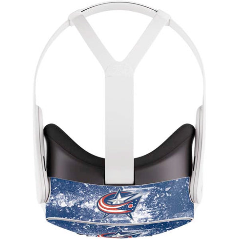 NHL Columbus Blue Jackets Frozen Meta Quest 3S Skin