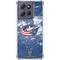 NHL Columbus Blue Jackets Frozen Moto G 5G (2025) Clear Case