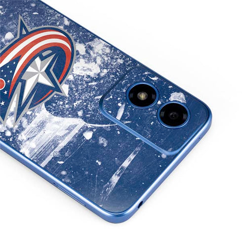 NHL Columbus Blue Jackets Frozen Moto G Play 4G (2024) Skin