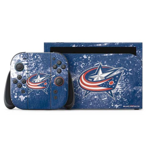 NHL Columbus Blue Jackets Frozen Nintendo Skins