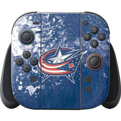 NHL Columbus Blue Jackets Frozen Nintendo Skins
