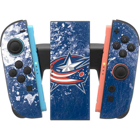 NHL Columbus Blue Jackets Frozen Nintendo Switch 2 (2025) Joy-Con Controller Skin