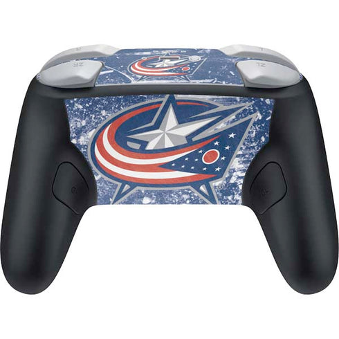 NHL Columbus Blue Jackets Frozen Nintendo Switch 2 (2025) Pro Controller Skin