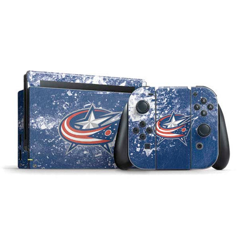 NHL Columbus Blue Jackets Frozen Nintendo Skins