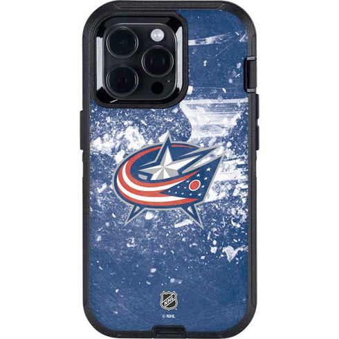 NHL Columbus Blue Jackets Frozen Otterbox Defender iPhone Skin
