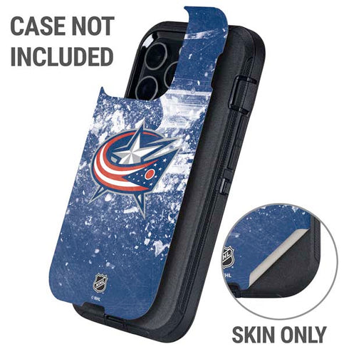 NHL Columbus Blue Jackets Frozen Otterbox Defender iPhone Skin