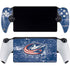 NHL Columbus Blue Jackets Frozen PlayStation Portal Remote Player Skin