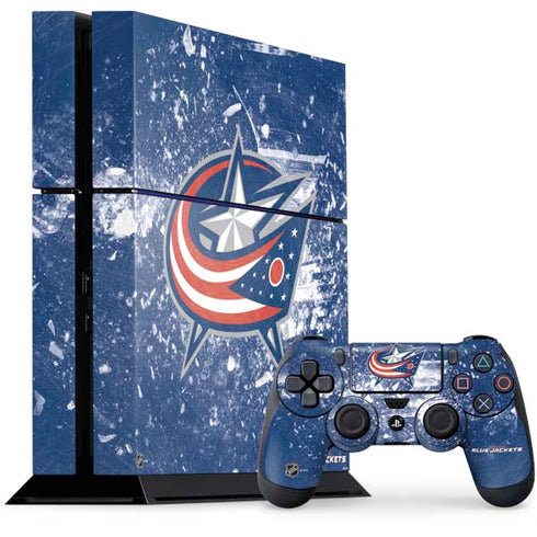 NHL Columbus Blue Jackets Frozen PlayStation PS4 Skins