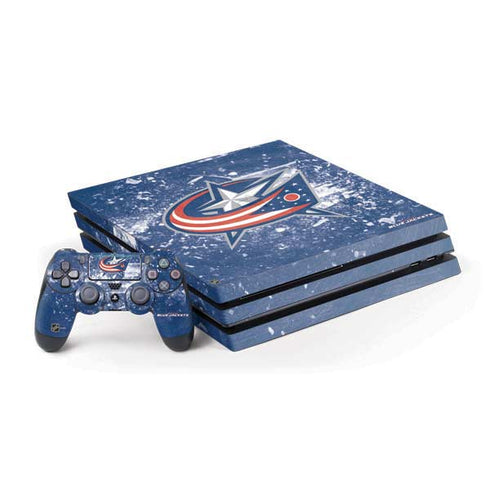 NHL Columbus Blue Jackets Frozen PlayStation PS4 Skins