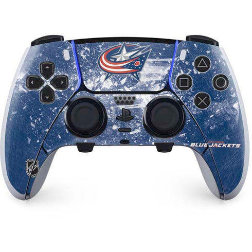 NHL Columbus Blue Jackets Frozen PS5 DualSense Edge Pro Controller Skin