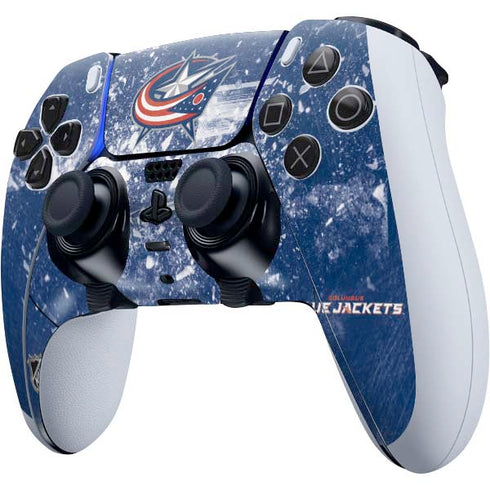NHL Columbus Blue Jackets Frozen PS5 DualSense Edge Pro Controller Skin