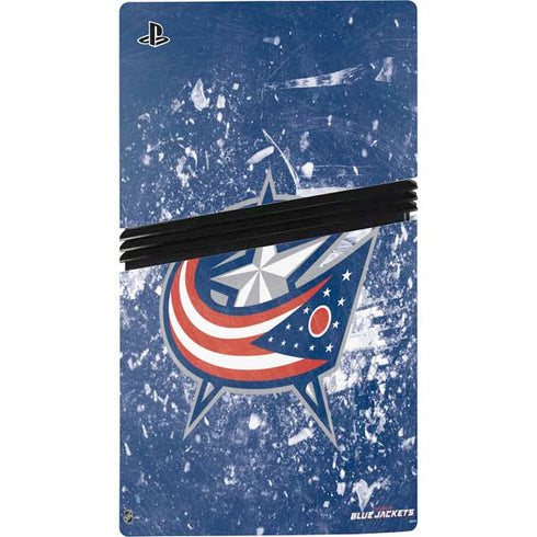NHL Columbus Blue Jackets Frozen PS5 Pro Console Skin