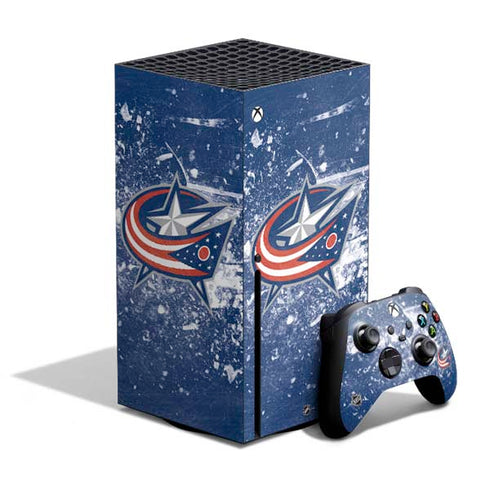 NHL Columbus Blue Jackets Frozen Xbox Series X Skins
