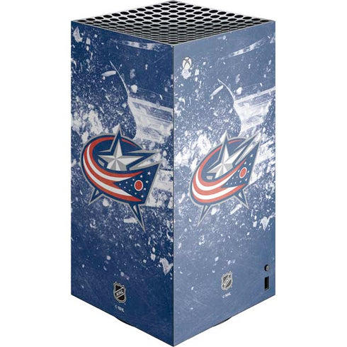 NHL Columbus Blue Jackets Frozen XBox Series X Digital Edition Console Skin
