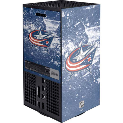 NHL Columbus Blue Jackets Frozen XBox Series X Digital Edition Console Skin