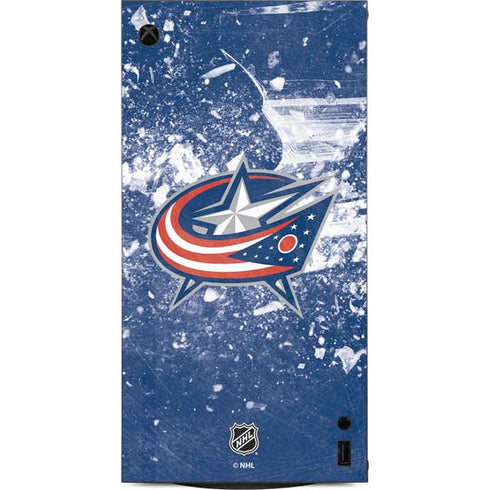 NHL Columbus Blue Jackets Frozen XBox Series X Digital Edition Console Skin