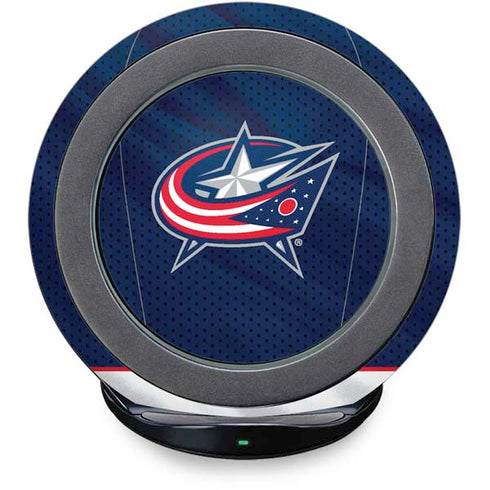 NHL Columbus Blue Jackets Jersey Fast Charge Wireless Charging Stand Skin