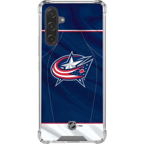 NHL Columbus Blue Jackets Jersey Galaxy A17 Clear Case