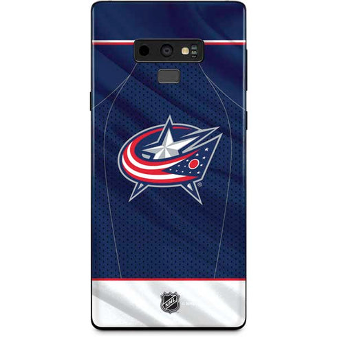 NHL Columbus Blue Jackets Jersey Galaxy Note 9 Skin