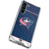 NHL Columbus Blue Jackets Jersey Galaxy S24 FE Clear Case