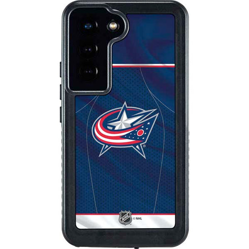 NHL Columbus Blue Jackets Jersey Galaxy S24 Waterproof Case