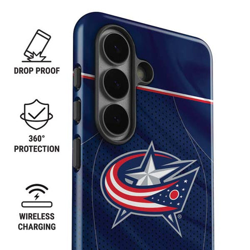 NHL Columbus Blue Jackets Jersey Galaxy S26 Plus Impact Case