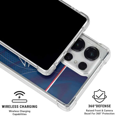 NHL Columbus Blue Jackets Jersey Galaxy S26 Ultra Clear Case