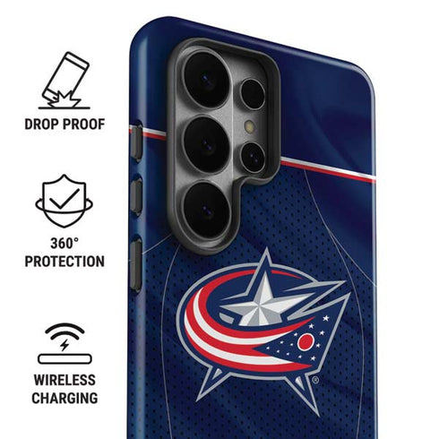 NHL Columbus Blue Jackets Jersey Galaxy S26 Ultra Impact Case