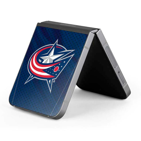 NHL Columbus Blue Jackets Jersey Galaxy Z Flip6 Skin
