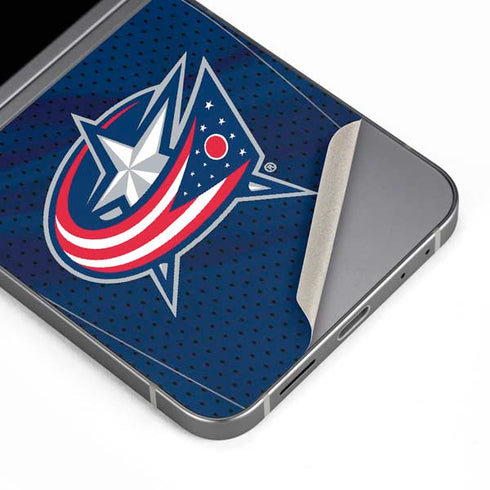 NHL Columbus Blue Jackets Jersey Galaxy Z Flip6 Skin