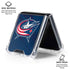 NHL Columbus Blue Jackets Jersey Galaxy Z Flip6 Clear Case