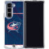 NHL Columbus Blue Jackets Jersey Galaxy Z Fold5 5G Clear Case