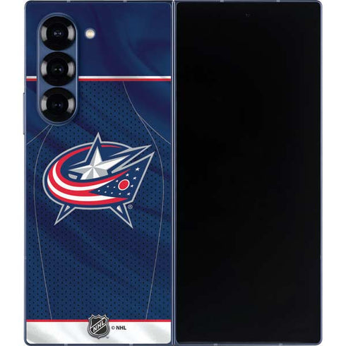 NHL Columbus Blue Jackets Jersey Galaxy Z Fold6 Skin
