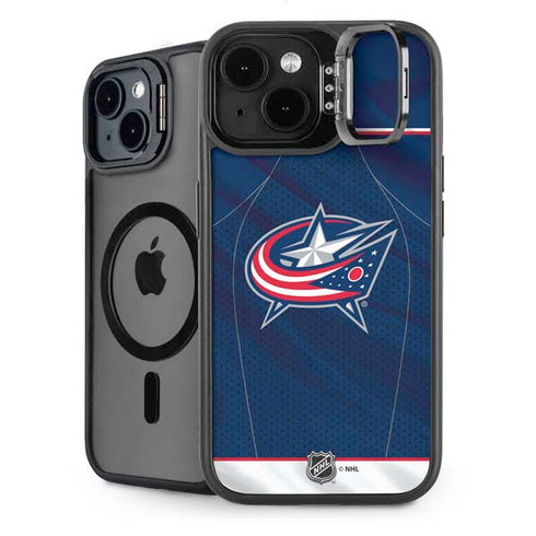 NHL Columbus Blue Jackets Jersey iPhone 14 Plus Kickstand Case